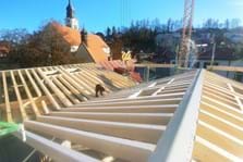 Dachkonstruktion für den Mittelbau und den Eingangsraum | 12/2020